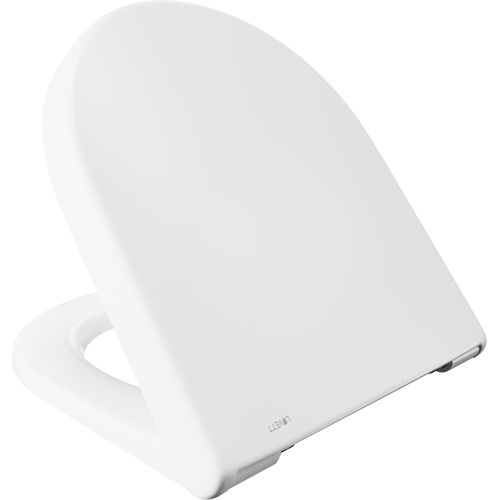 Forum Online GmbH Luvett® WC-Sitz D230 D-Form Weiß mit Absenkautomatik, u.a. für Duravit Starck 3 Weiß