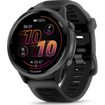 Garmin Forerunner 570 Smartwatch, Gehäuse aus faserverstärktem Polymer, 47 mm Garmin Forerunner 570 Smartwatch, Gehäuse aus faserverstärktem Polymer, 47 mm