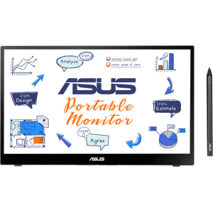 Asus ZenScreen Ink MB14AHD - 14 Inch Portable USB Touch Monitor, Type-C, Micro HDMI, Auto Rotation, Lightweight , Kickstand, Tripod Base - IPS Panel Asus ZenScreen Ink MB14AHD - 14 Inch Portable USB Touch Monitor, Type-C, Micro HDMI, Auto Rotation, Lightweight , Kickstand, Tripod Base - IPS Panel