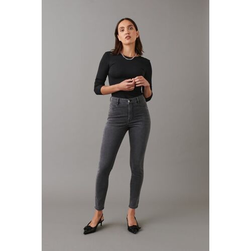 Gina Tricot - Molly high waist jeans - Highwaist jeans - Grau - XS - Dame