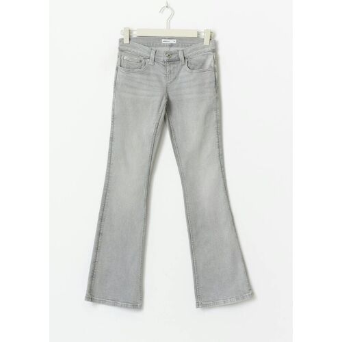 Gina Tricot - Ultra low petite bootcut jeans - ultra low waist - Grau - 36 - Dame