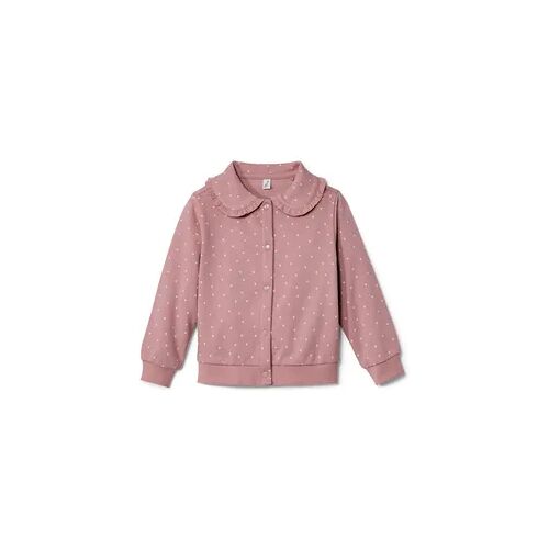 Tchibo - Kinder-Sweatjacke mit Volant - Mädchen - Gr. 122/128 - creme