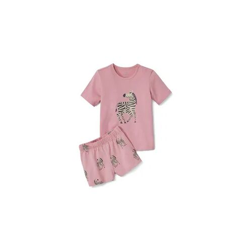Tchibo - Kinder-Shorty-Pyjama - Gr. 110/116 - rosa/print