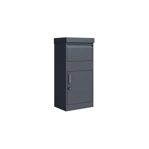 Westmann Tchibo - Paketbox mit Blumenkasten - 50x37x105cm - anthrazit - Stahl