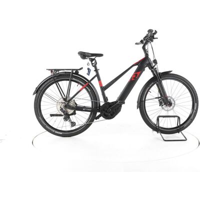 R Raymon CrossRay E 7.0 Trekking E-Bike black red dark grey matt S R Raymon CrossRay E 7.0 Trekking E-Bike black red dark grey matt S