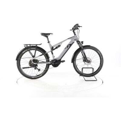 R Raymon CrossRay FS E 5.0 Trekking E-Bike grey black white matt M / 48 cm R Raymon CrossRay FS E 5.0 Trekking E-Bike grey black white matt M / 48 cm