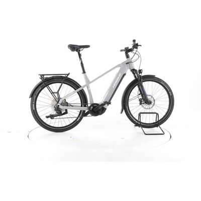 Haibike Trekking 7 Trekking E-Bike urban grey white gloss 50 cm Haibike Trekking 7 Trekking E-Bike urban grey white gloss 50 cm