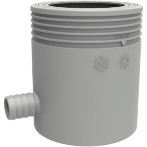 Marley Regensammler NW 105 mm, mit Filter und Überlaufstop, grau