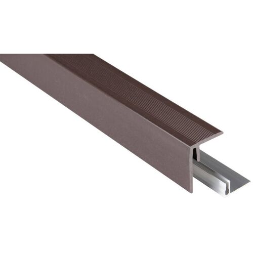 Kovalex Seitenabschluss WPC 250 x 6,4 x 4,8 cm schoko inkl. Befestigung