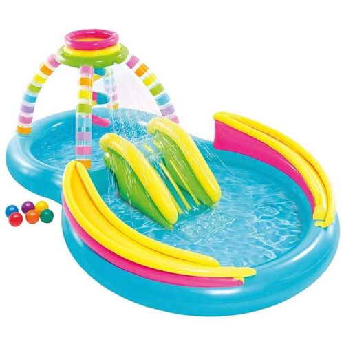Intex Planschbecken Rainbow Funnel Play Center 295 x 191 x 109 cm