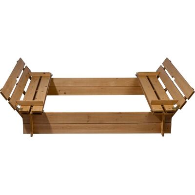 Dobar Sandkasten mit Sitzbänken und Deckel eckig 112 x 112 cm Dobar Sandkasten mit Sitzbänken und Deckel eckig 112 x 112 cm