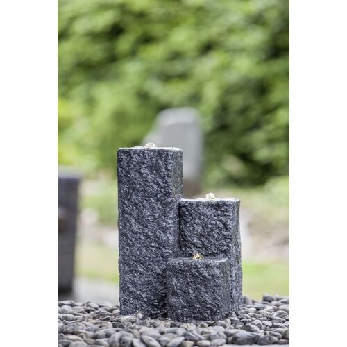 Heissner Gartenbrunnen Neptun 59 x 43 x 15/25/40 cm, schwarz