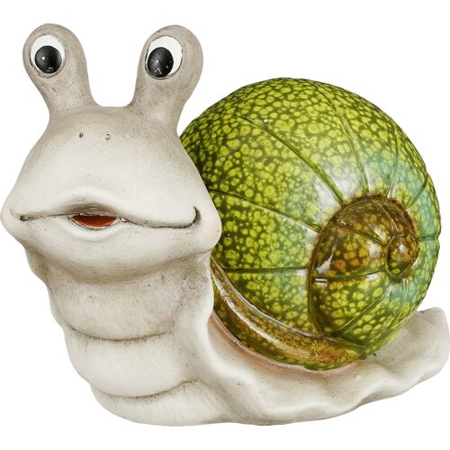 Mica Decorations Schnecke Keramik 18,5 x 24,5 x 14 cm beige-grün