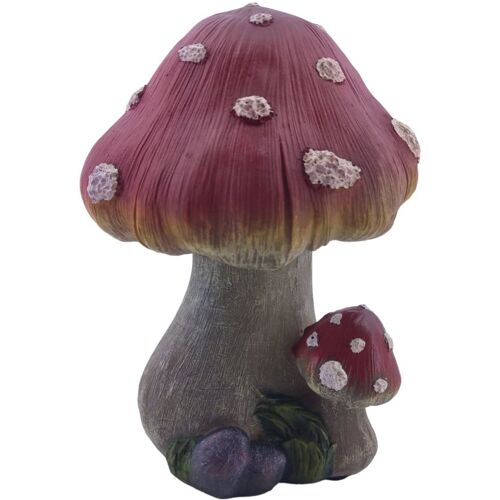 FD Figur Fliegenpilz mittel Polyresin 22 x 16 x 15 cm rot