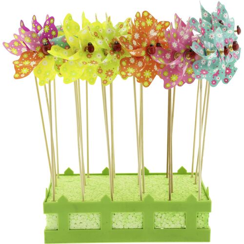 Rodermund Deko Windrad Kunststoff 9 x 28 cm 1 Stück