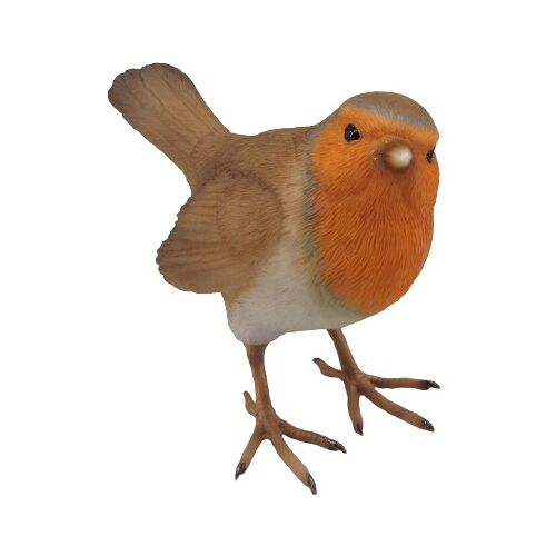 FD Dekofigur Vogel 10,5 x 12 cm braun orange