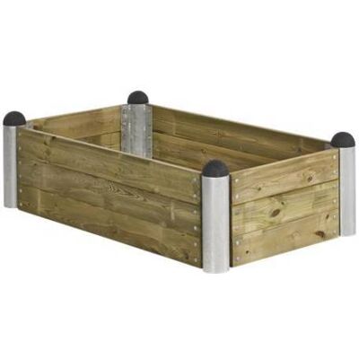 Plus A/S Rechteckiges Hochbeet 80x140cm - Naturholz Plus A/S Rechteckiges Hochbeet 80x140cm - Naturholz