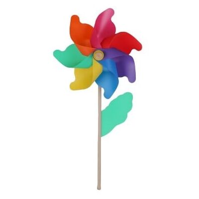 TrendLine Windmühle Kunststoff Ø 74 cm mehrfarbig TrendLine Windmühle Kunststoff Ø 74 cm mehrfarbig