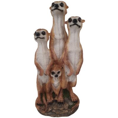 FD Dekofigur Erdmännchen Familie 50,5 x 23 cm braun FD Dekofigur Erdmännchen Familie 50,5 x 23 cm braun