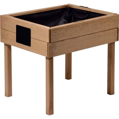 Dobar Kinder-Hochbeet mit Kreidetafel braun 50 x 40 x 45 cm Dobar Kinder-Hochbeet mit Kreidetafel braun 50 x 40 x 45 cm