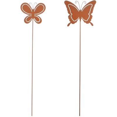 Mica Decorations Mica Gartenstecker Schmetterling Rost 115 cm Mica Decorations Mica Gartenstecker Schmetterling Rost 115 cm