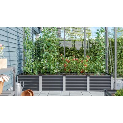 Vitavia Hochbeet Meta 65 x 245 x 40 cm granit aluminium Vitavia Hochbeet Meta 65 x 245 x 40 cm granit aluminium