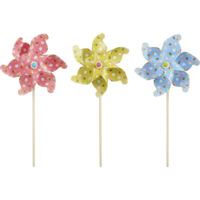 Mica Decorations Dekofigur Windmühle 75 cm mehrfarbig 3-fach sortiert Mica Decorations Dekofigur Windmühle 75 cm mehrfarbig 3-fach sortiert