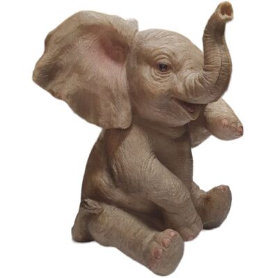 FD Figur Elefant Polyresin 26,5 x 17 x 25,5 cm grau FD Figur Elefant Polyresin 26,5 x 17 x 25,5 cm grau
