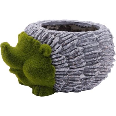 TrendLine Deko Pflanztopf Igel 32 x 24,5 x 16 cm grau grün TrendLine Deko Pflanztopf Igel 32 x 24,5 x 16 cm grau grün