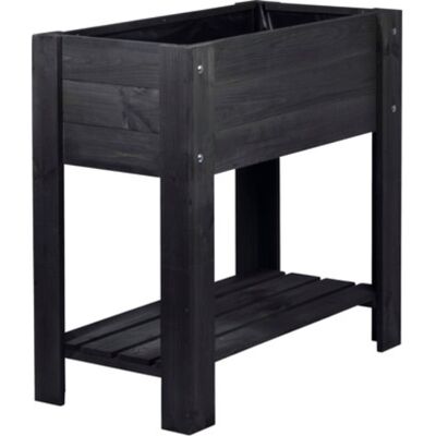 Dobar Hochbeet mit Ablage, anthrazit FSC Dobar Hochbeet mit Ablage, anthrazit FSC