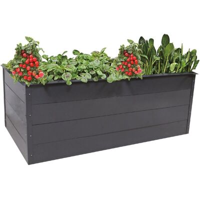 TrendLine Hochbeet Stahl 200 x 100 x 76 cm Lech inkl. Schneckenkante TrendLine Hochbeet Stahl 200 x 100 x 76 cm Lech inkl. Schneckenkante