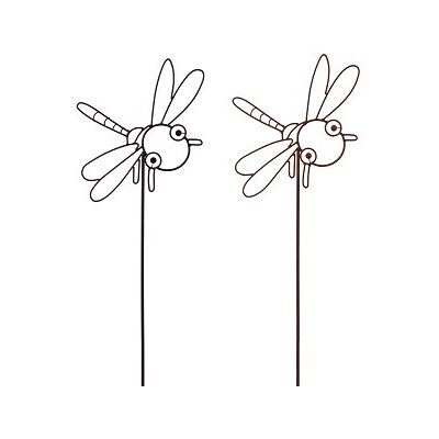 TrendLine Gartenstecker Metall Libelle sortiert 115 cm TrendLine Gartenstecker Metall Libelle sortiert 115 cm