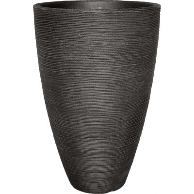 Geli Pflanztopf mit Rillen Ø 40 x 60 cm anthrazit Geli Pflanztopf mit Rillen Ø 40 x 60 cm anthrazit