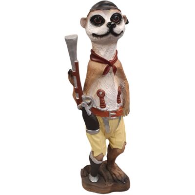 FD Figur Erdmännchen -Pirat mit Flinte 61 x 16 x 14 cm braun FD Figur Erdmännchen -Pirat mit Flinte 61 x 16 x 14 cm braun