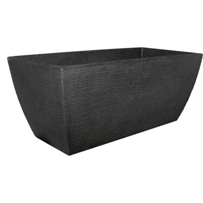 Geli Pflanztrog mit Rillen 80 x 40 x 34 cm anthrazit Geli Pflanztrog mit Rillen 80 x 40 x 34 cm anthrazit
