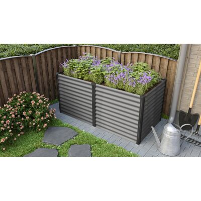 Vitavia Hochbeet Meta 96 x 188 x 86 cm granit schwarz Vitavia Hochbeet Meta 96 x 188 x 86 cm granit schwarz