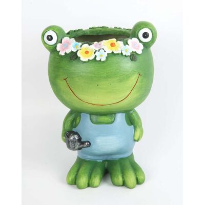 TrendLine Pflanztopf Polyresin Frosch 30 x 17 x 21 cm grün TrendLine Pflanztopf Polyresin Frosch 30 x 17 x 21 cm grün
