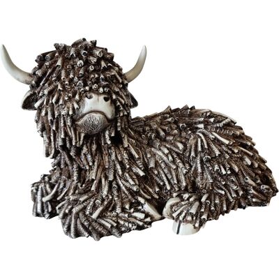 FD Dekofigur Hochlandrind liegend 27 cm braun FD Dekofigur Hochlandrind liegend 27 cm braun