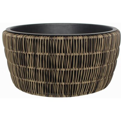 TrendLine Polyrattan Schale Ø 44 x 21 cm mit Einsatz TrendLine Polyrattan Schale Ø 44 x 21 cm mit Einsatz