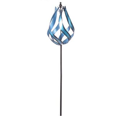 TrendLine Gartenstecker Metall Windrad 140 cm blau TrendLine Gartenstecker Metall Windrad 140 cm blau
