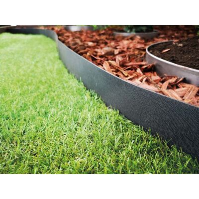 Bellissa Kunststoff Rasenkantenrolle - 10m, 12cm höj Bellissa Kunststoff Rasenkantenrolle - 10m, 12cm höj