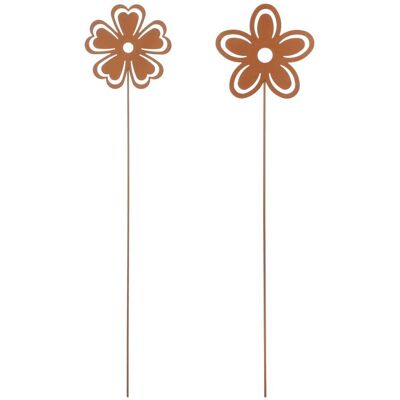 Mica Decorations Mica Gartenstecker Blume Rost 115 cm Mica Decorations Mica Gartenstecker Blume Rost 115 cm