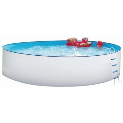 Steinbach Nuovo Stahlwandpool Ø 550 x 120 cm - Weiß - Aufstellpool Steinbach Nuovo Stahlwandpool Ø 550 x 120 cm - Weiß - Aufstellpool