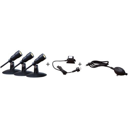 Heissner SMART LIGHT Starter-Set 3 Spots + Dämmerungssensor + Transformator