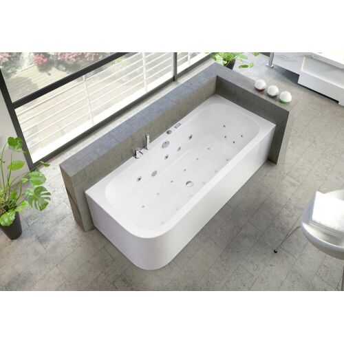 Ottofond Whirlpool-Badewannen-Komplettset Spirit 180 x 80 cm