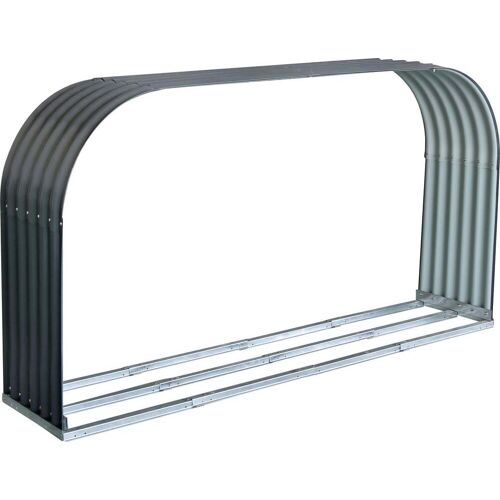 Floraworld Florawolrd Kaminholzunterstand Flachbogen anthrazit 212 x 46 cm