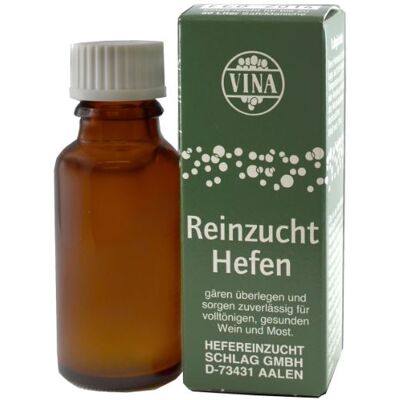 Vina Reinzuchthefe 19 ml für 50 L Saft Vina Reinzuchthefe 19 ml für 50 L Saft