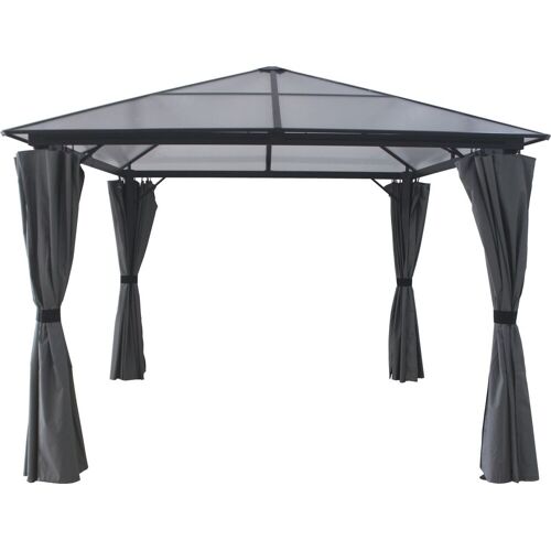 Primaster Ersatzdach für Pavillon Boston 295 x 295 cm schwarz-braun