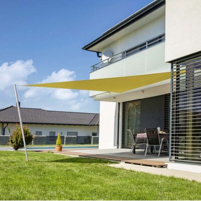 Windhager Sonnensegel Cannes gelb 4 x 4 x 4 m Windhager Sonnensegel Cannes gelb 4 x 4 x 4 m
