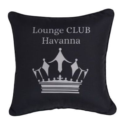 Primaster Kissen Lounge Club Havanna 45 x 45 cm, schwarz Primaster Kissen Lounge Club Havanna 45 x 45 cm, schwarz